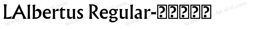 LAlbertus Regular字体转换